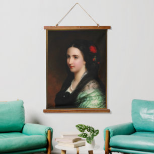 Empress Carlota van Mexico door Hermann Winterhalt Hangend Wandkleed