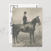 Empress Elisabeth d'Autriche sidesaddle Carte post (Devant / Derrière)