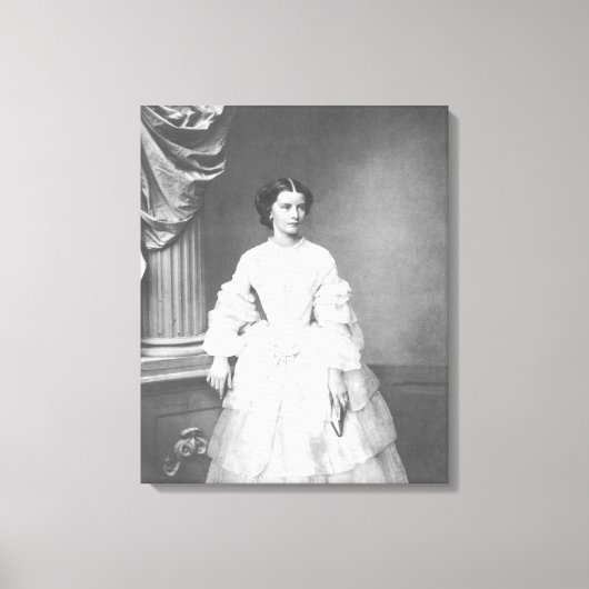 Empress Elisabeth of Austria – Hanfstaengl Canvas Afdruk (Voorkant)