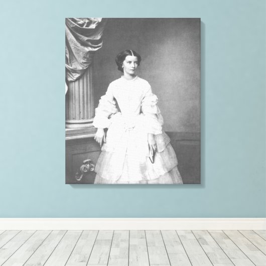 Empress Elisabeth of Austria  – Hanfstaengl Canvas Afdruk (Insitu (Houten vloer))
