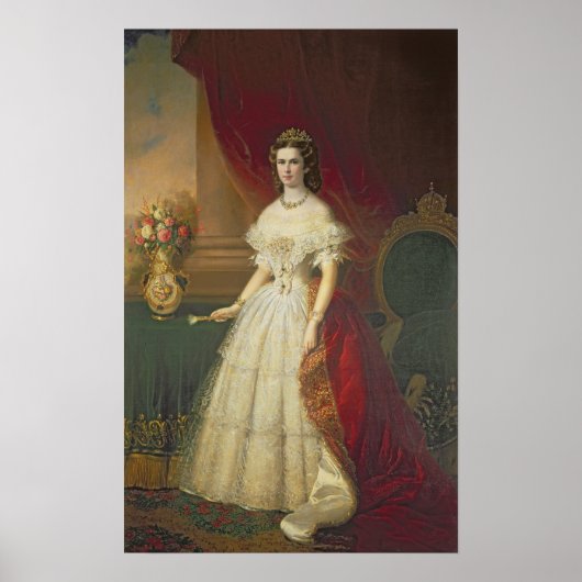 Empress Elizabeth of Bavaria , 1863 Poster (Voorkant)