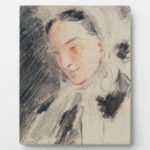 Empress Eugénie (zwarte en rode krijt) Fotoplaat (Voorkant)