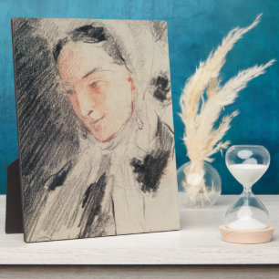 Empress Eugénie (zwarte en rode krijt) Fotoplaat