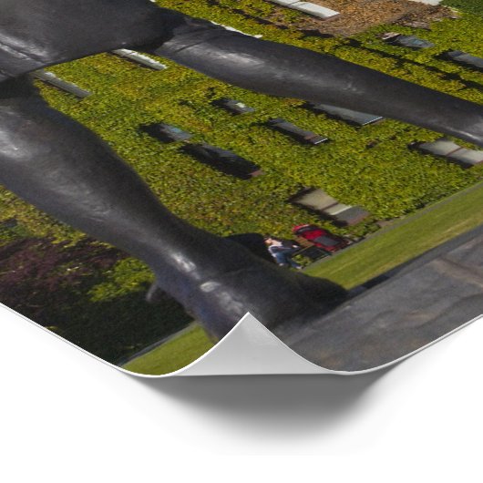 Empress Hotel en standbeeld van kapitein James Coo Poster (Hoek)