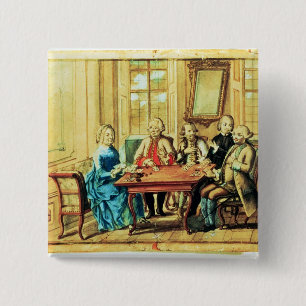 Empress Maria Teresa van Oostenrijk Vierkante Button 5,1 Cm