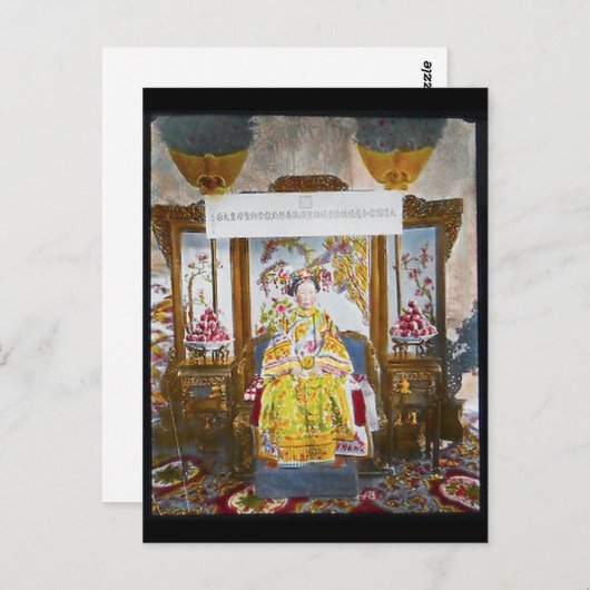 Empress of China Glass Slide Briefkaart (Voorkant / Achterkant)
