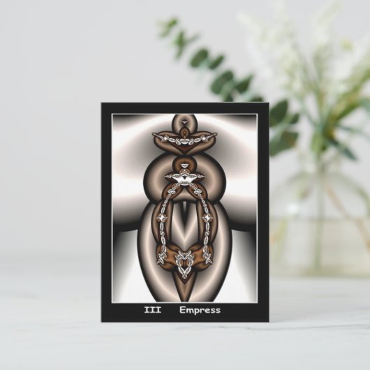 Empress Tarot Card Briefkaart (Staand voorkant)