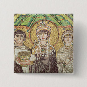 Empress Theodora Vierkante Button 5,1 Cm
