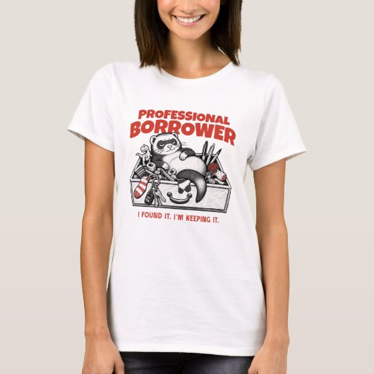 Emprunteur Professionnel – T-Shirt Graphique Drôle (Devant)