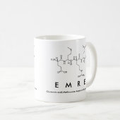 Emre nom de peptide mug (Devant droit)