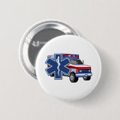EMS Ambulance Ronde Button 5,7 Cm (Voorkant /achterkant)
