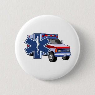 EMS Ambulance Ronde Button 5,7 Cm