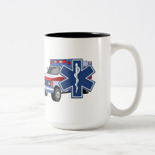 EMS Ambulance Tweekleurige Koffiemok