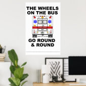 EMS Ambulance - Wheels gaat rond, Poster (Thuiskantoor)