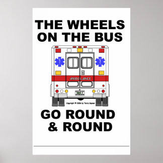 EMS Ambulance - Wheels gaat rond, Poster