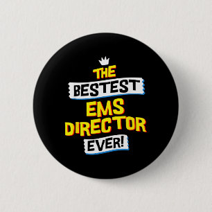 Ems Directeur Functie Beroep Grappige Sarcastische Ronde Button 5,7 Cm