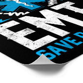 EMS Emergency Paramedics Red levens EMT's Poster (Hoek)