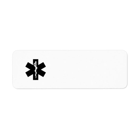 EMS Emergency Stars Etiket (Voorkant)