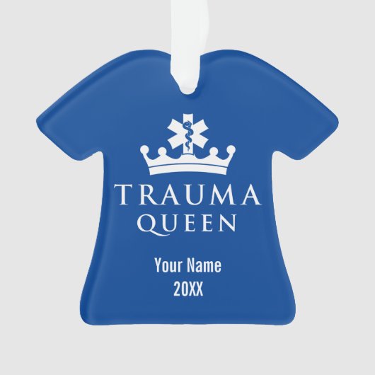 EMS EMT Paramedic Trauma Queen Ornament (voorkant)
