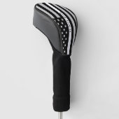 EMS EMT Thin White Line American Flag Monogram Golfheadcover (Schuin)
