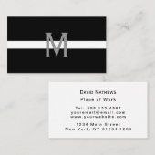 EMS EMT Thin White Line Monogramed Professional Visitekaartje (Voorkant / Achterkant)