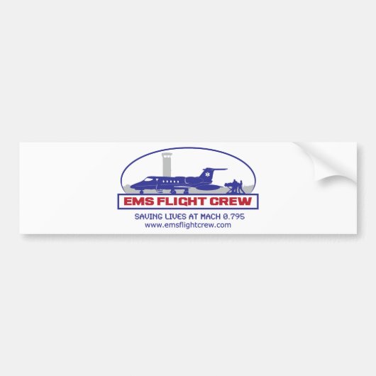 EMS Flight Crew Jet Bumpersticker (Voorkant)