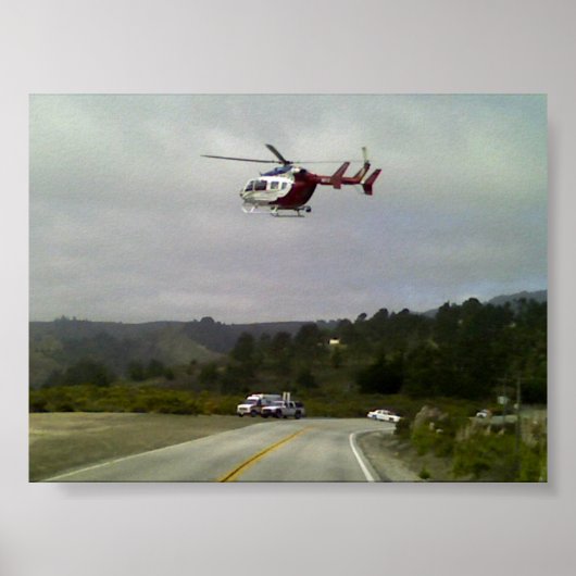 EMS-helikopter Poster (Voorkant)