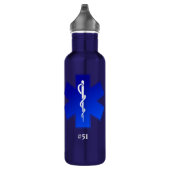 EMS-Logo met naam/oproepnummer Waterfles (Rechts)