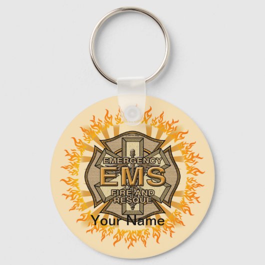 EMS Maltese Cross sleutelhanger (Voorkant)