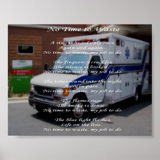 EMS-No Time to Waste Poster (Voorkant)