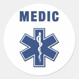 EMS ParaMedic Star of Life Ronde Sticker