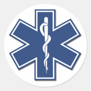 EMS Ster van leven Ronde Sticker