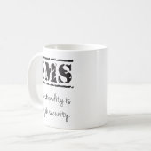 EMS Stupidity/Job Security Mok (Voorkant links)