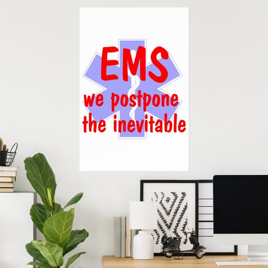 EMS-We stellen het onherstelbare (Star) Poster uit (Thuiskantoor)