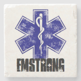 EMSTRONG (alleen logo) Stenen Onderzetter