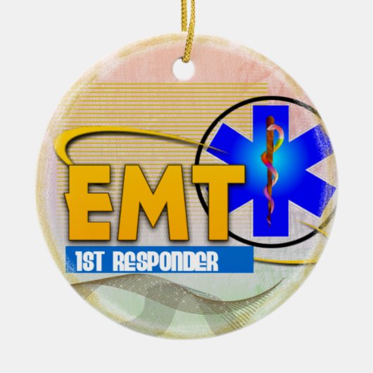 EMT 1STE RESPONDER CHRISTMAS ORNAMENT (Voorkant)