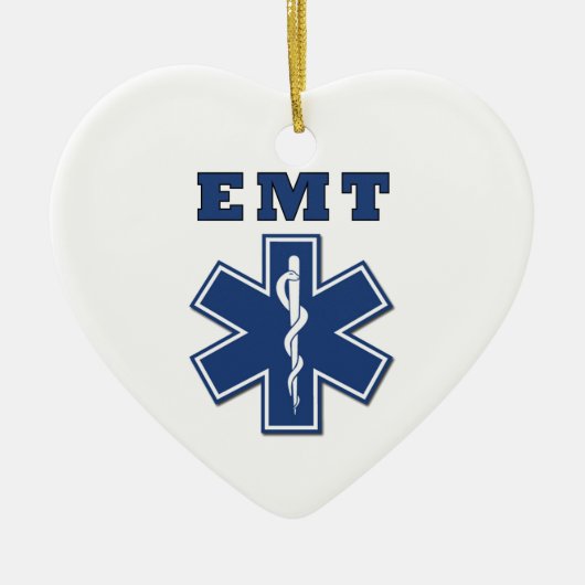 EMT BLAUWE LEVENSSTAR KERAMISCH ORNAMENT (Voorkant)
