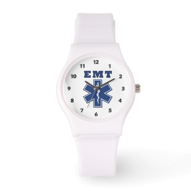 EMT Blue Star of Life Horloge (Voorkant)