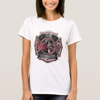 EMT brandweerman rood. T-shirt