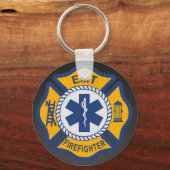 EMT-brandweerman Sleutelhanger (Voorkant)
