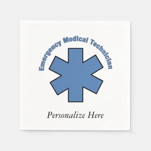EMT Emergency Med Tech Servetten (Voorkant)