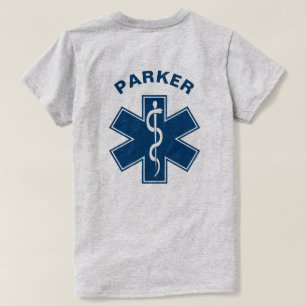 EMT EMS Paramedic Blue T-shirt