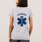 EMT EMS Paramedic Blue T-shirt (Achterkant)