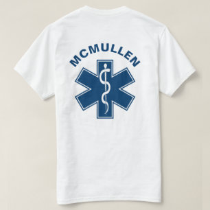 EMT EMS Paramedisch Blauw T-shirt