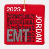 EMT Extraordinaire CUSTOM Keramisch Ornament (Achterkant)