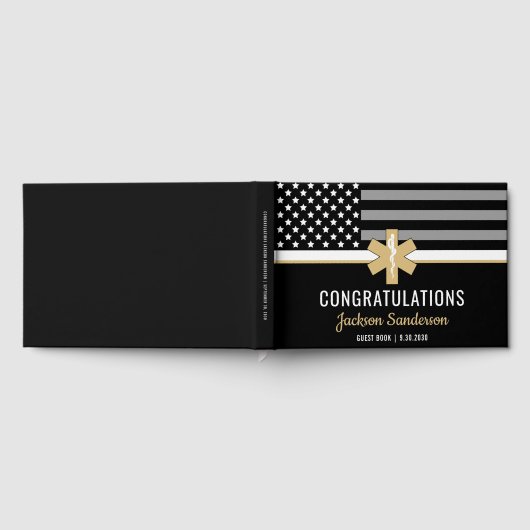 EMT First Responder Thin White Line EMS Retirement Gastenboek (Volledig)