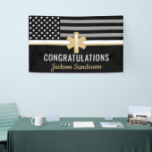 EMT First Responder Thin White Line EMS Retirement Spandoek (Beurs)