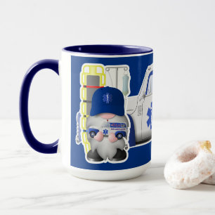 EMT Gnome met kleine EMS Truck Mok