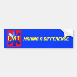 emt, maak een verschil bumpersticker