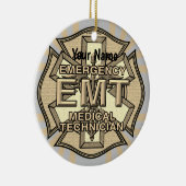 EMT Maltese kruis Keramisch Ornament (Rechts)